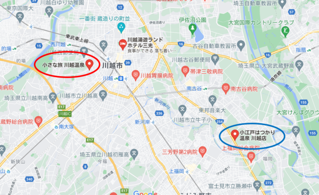 川越周辺